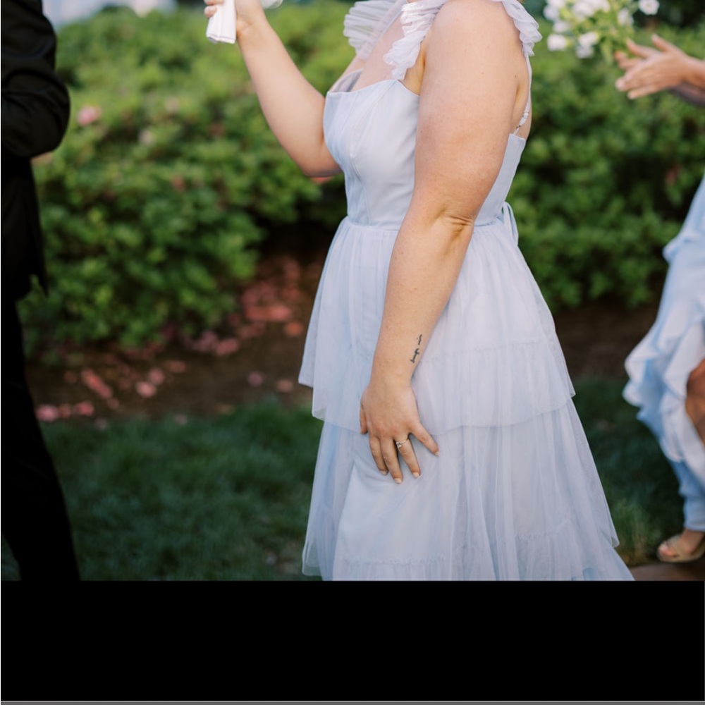 Show Me Your MuMu Poppy Tulle Dress in periwinkle